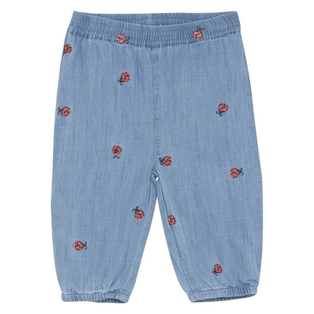 MINYMO - PANTD EMB. CHAMBRAY | FADED DENIM