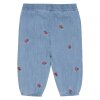 MINYMO - PANTD EMB. CHAMBRAY | FADED DENIM