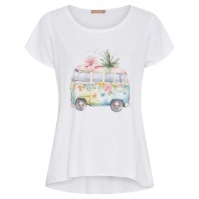 MARTA DU CHATEAU - MARIE T-SHIRT | WHITE BUS