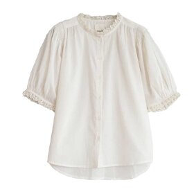 INDI&COLD - LANTERN-SLEEVE SHIRT | BLANCO