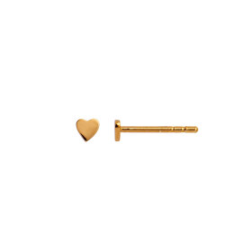 STINE A - PETIT LOVE HEART ØRERING - 1 STK. | FORGYLDT