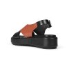 A PAIR - CHUNKY SANDAL CROSS | SORT/BRUN