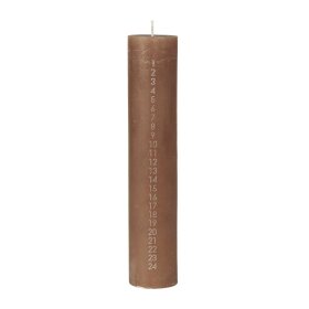 BROSTE COPENHAGEN - KALENDERLYS RUSTIC | INDIAN TAN