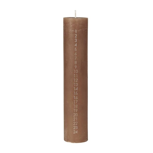 BROSTE COPENHAGEN - KALENDERLYS RUSTIC | INDIAN TAN