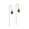 ENAMEL COPENHAGEN - ELEANOR EARRING FORGYLDT | PETROL GREEN