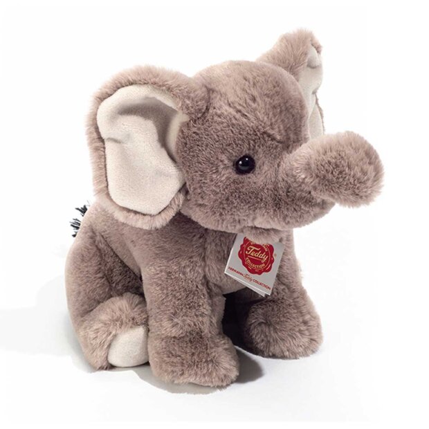 TEDDY HERMANN - SIDDENDE ELEFANT 25 CM