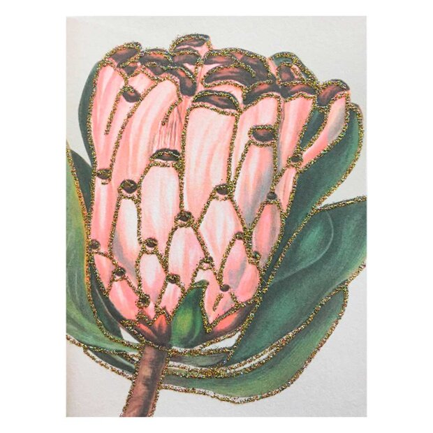 VANILLA FLY - LYKØNSKNINGSKORT 13X9 CM | PINK PROTEA