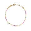 ANNI LU - NEON RAINBOW ARMBÅND MULTICOLOR | FORGYLDT