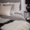 COZY LIVING - THROW MATHEA MELANGE 130X170CM | STRIPED DOVE GREY