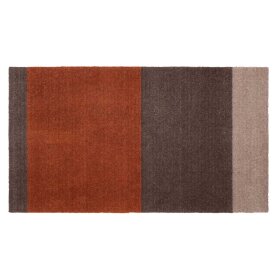 TICA COPENHAGEN - MÅTTE STRIPES HORIZONT 67X120 | SAND/BRUN/TERRACOTTA