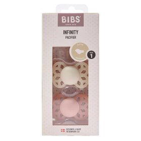 BIBS - BIBS INFINITY STR. 2 - 2-PAK | IVORY/BLUSH