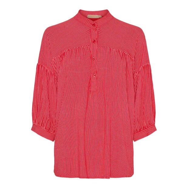 MARTA DU CHATEAU - ILINA BLUSE | RED STRIPE