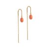 ENAMEL COPENHAGEN - ELEANOR EARRING FORGYLDT | LIGHT CORAL