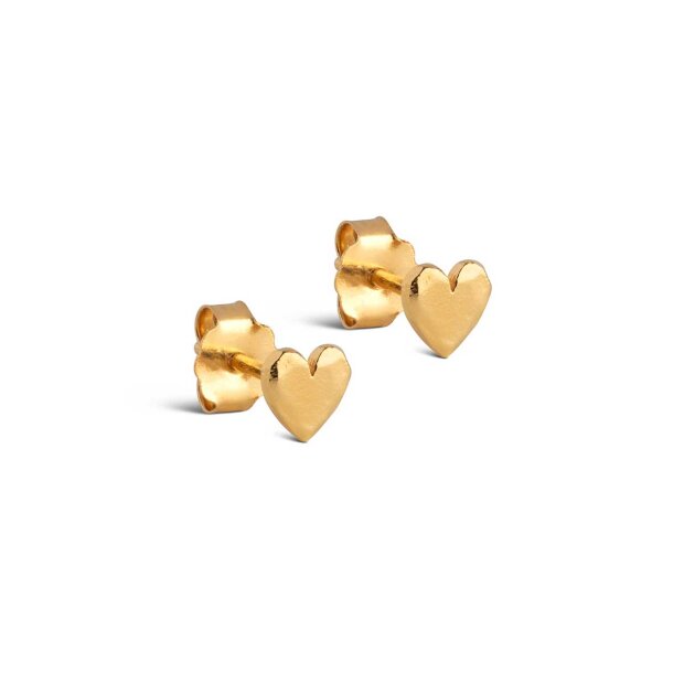 ENAMEL COPENHAGEN - HEART STUDS | FORGYLDT