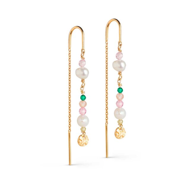 ENAMEL COPENHAGEN - SOFIA EARRING | FORGYLDT M/LIGHT PINK