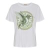 MARTA DU CHATEAU - INGE T-SHIRT | WHITE/MILLITARY HUMMINGBIRD