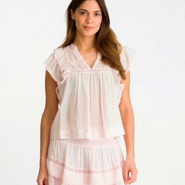 NEO NOIR - JAYLA VOILE TOP | LYS PINK