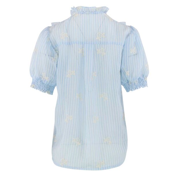 CONTINUE COPENHAGEN - SILKE CHIFFON BLUSE | SKY BLUE