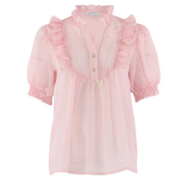 CONTINUE COPENHAGEN - SILKE CHIFFON BLUSE | ROSE