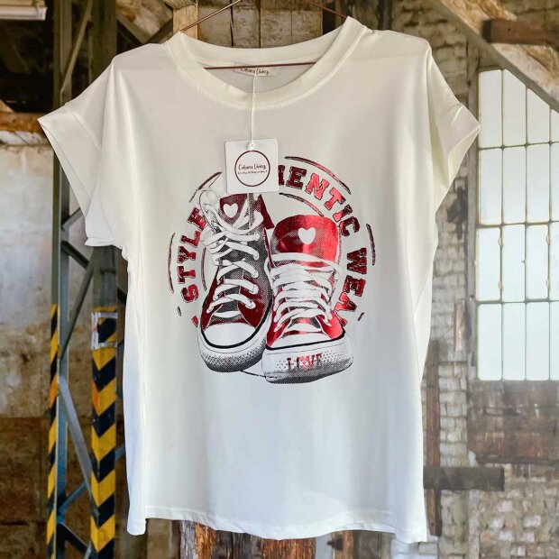 CABANA LIVING - MADDY T-SHIRT | SNEAKERS RØD