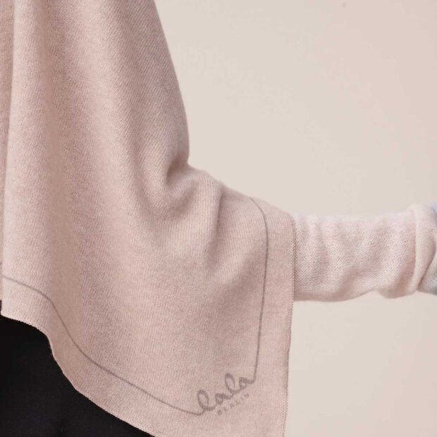 LALA BERLIN - TRIANGLE SOLID LOGO CASHMERE TØRKLÆDE | DUNE BEIGE