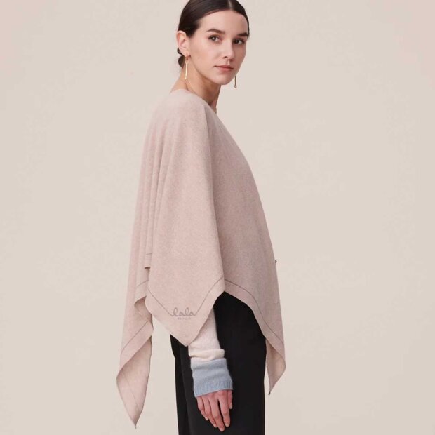 LALA BERLIN - TRIANGLE SOLID LOGO CASHMERE TØRKLÆDE | DUNE BEIGE