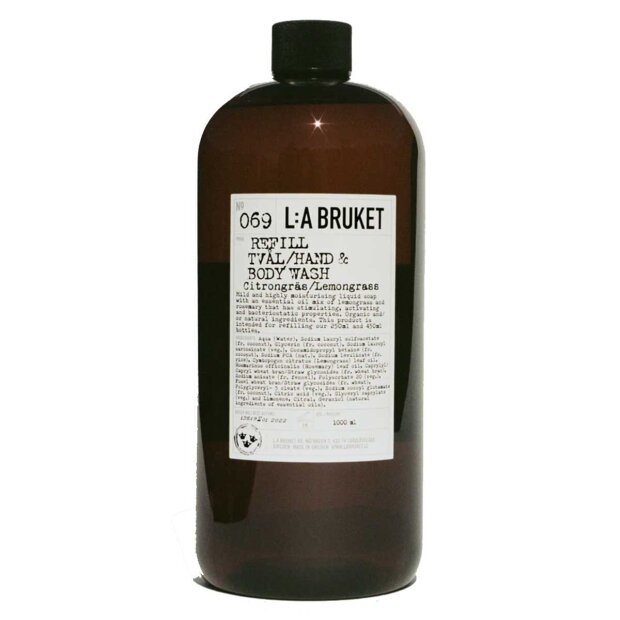 LA BRUKET - HAND/BODY SOAP REFILL 1000 ML | LEMONGRASS