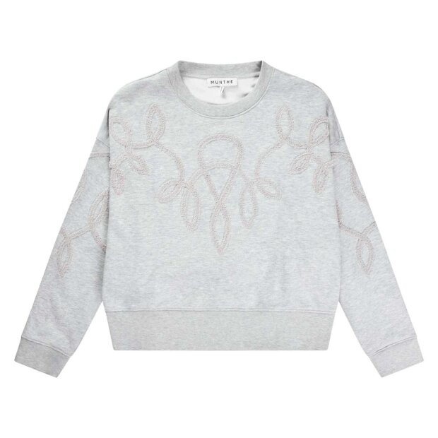 MUNTHE - TAZZY SWEATSHIRT | LYS GRÅ