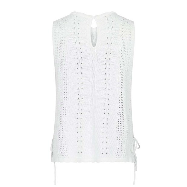 NEO NOIR - ARITZA CROCHET KNIT TOP | HVID