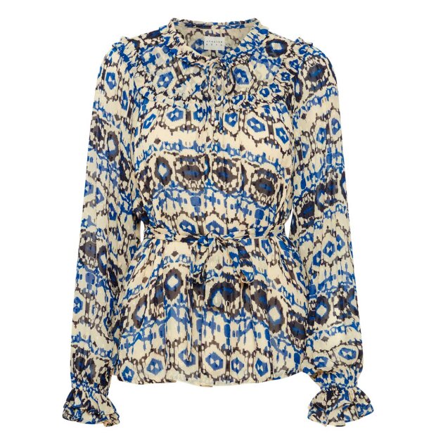 ATELIER REVE - MARLA BLUSE | IKAT PRINT