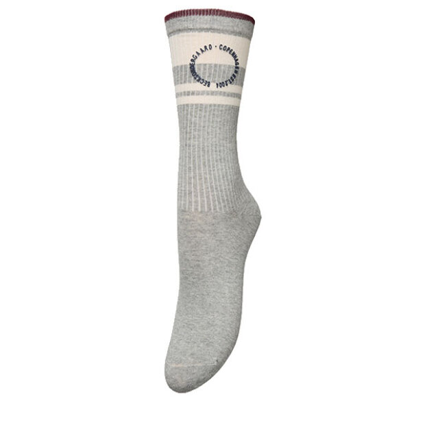 BECK SØNDERGAARD - THALIA COTTA SOCK | GREY/BLUE