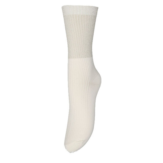 BECK SØNDERGAARD - GRADY GLITTER SOCK | BIRCH WHITE