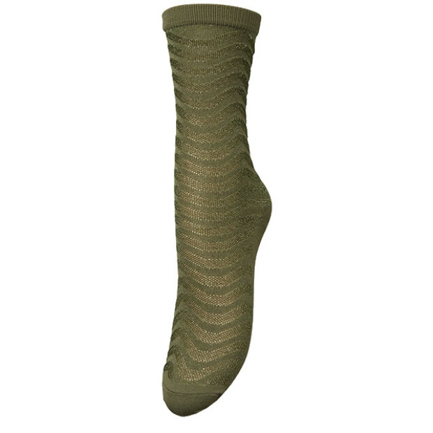 BECK SØNDERGAARD - MINA GLITTER SOCK | CYPRESS GREEN