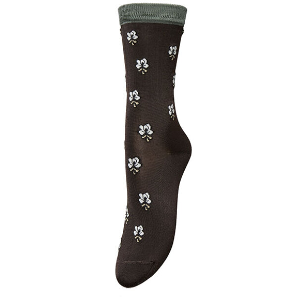 BECK SØNDERGAARD - LEAVY VISCA SOCK | HOT FUDGE BROWN