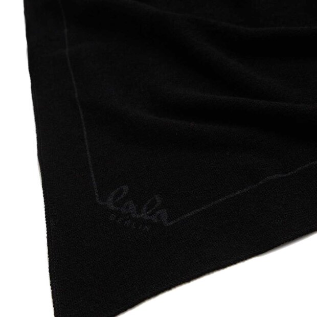 LALA BERLIN - TRIANGLE SOLID CASHMERE TØRKLÆDE M | SORT