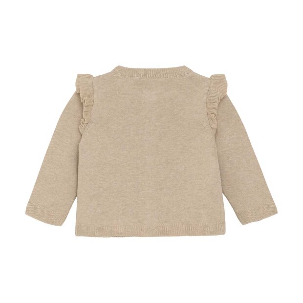 MINYMO - CARDIGAN STRIK | BEIGE MELANGE