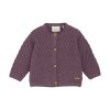 MINYMO - CARDIGAN STRIK | BLACK PLUM