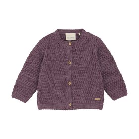 MINYMO - CARDIGAN STRIK | BLACK PLUM