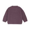 MINYMO - CARDIGAN STRIK | BLACK PLUM