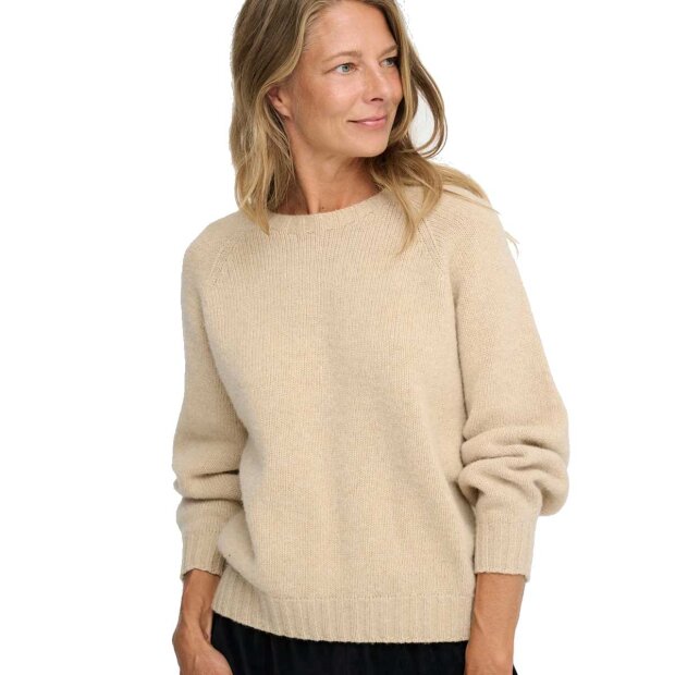 MOSHI MOSHI MIND - SIENNA KNIT WOOL | OATMEAL MELANGE