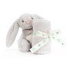 JELLYCAT - BASHFUL BUNNY NUSSEKLUD - SILVER - 15X34 CM