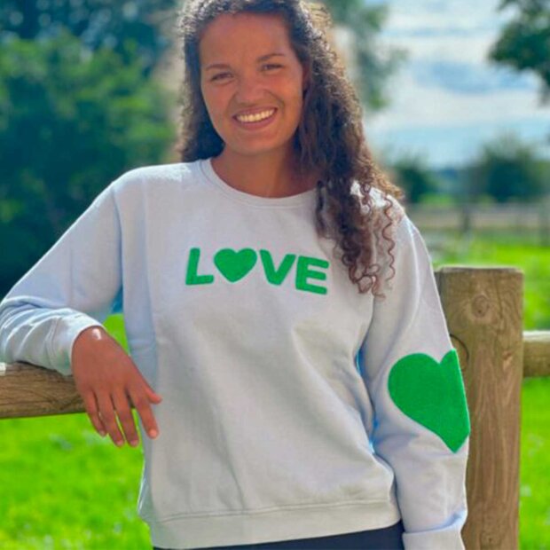 ROSAS LOVE - SWEATSHIRT | LOVE - NEW BLUE/GRASS