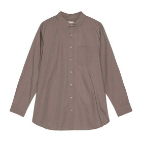 MOSHI MOSHI MIND - GAIA SKJORTE I POPLIN | DARK TAUPE