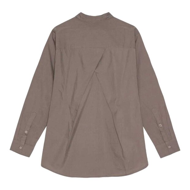 MOSHI MOSHI MIND - GAIA SKJORTE I POPLIN | DARK TAUPE