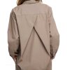 MOSHI MOSHI MIND - GAIA SKJORTE I POPLIN | DARK TAUPE