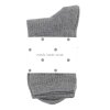 MOSHI MOSHI MIND - STORY RIB STRØMPER | GREY MELANGE