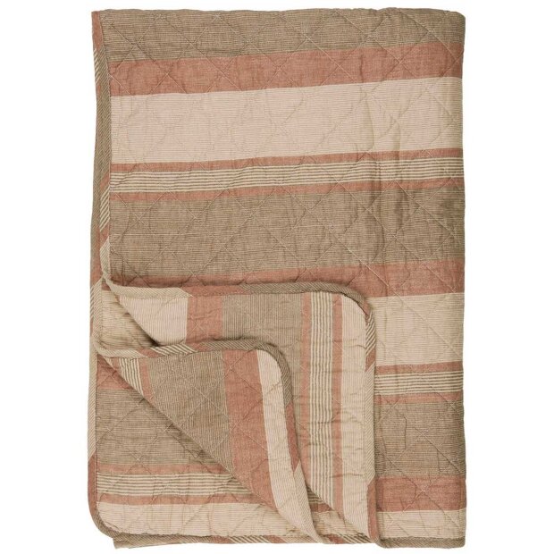 IB LAURSEN - QUILT 130X180 CM | BEIGE/BRUN/RUST