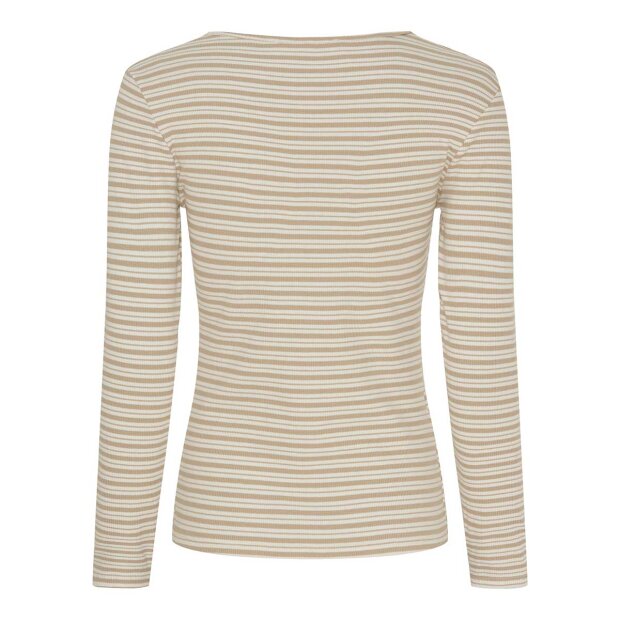 MARTA DU CHATEAU - CHRISTEL T-SHIRT | BEIGE/CREAM