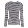 MARTA DU CHATEAU - CHRISTEL T-SHIRT | NAVY/CREAM