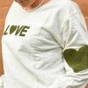 ROSAS LOVE - SWEATSHIRT | LOVE - GREY MELANGE/ARMY